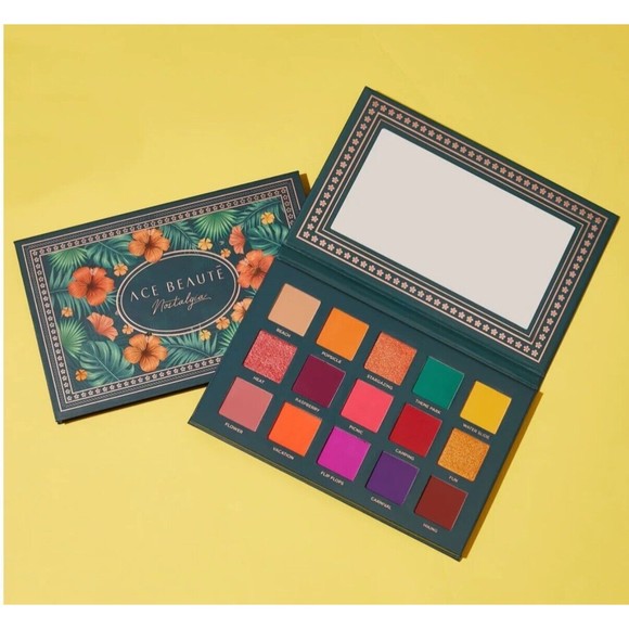 ACE BEAUTE Nostalgia Eye Shadow Palette 15 Colors/Shades Eyeshadow Matte Shimmer - Picture 1 of 3